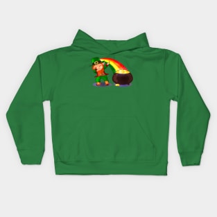 Dabbing Leprechaun Kids Hoodie